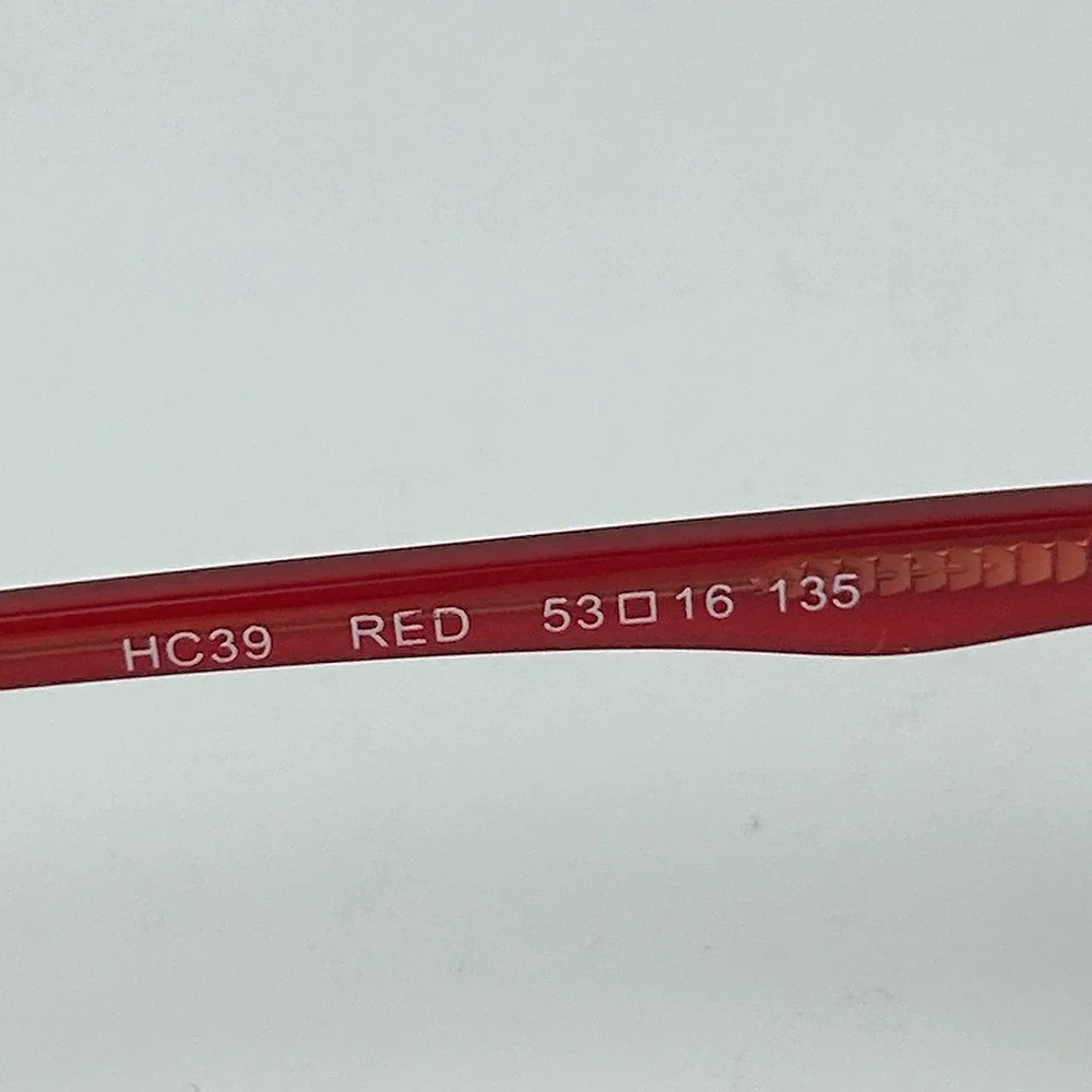 Hard Candy HC39 Womens Eyeglasses Frame Red Plastic Full Rim 53-16-135 mm